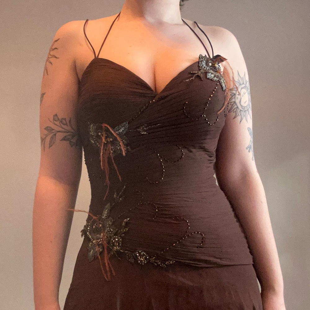 2000s Fairy Whimsigoth Silk gown - Picture 11 of 14